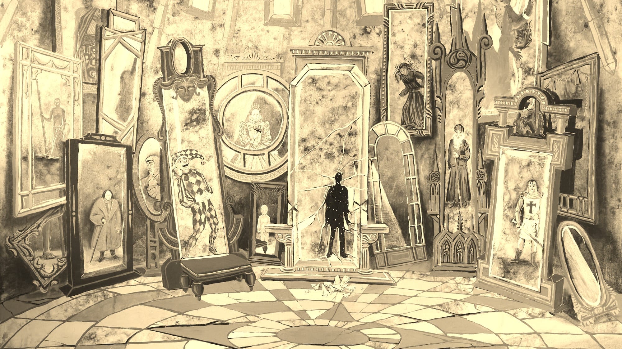 white and blue ceramic floor tiles